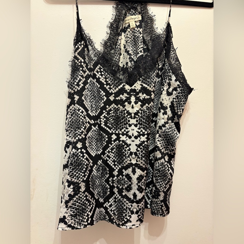 Love on a Hanger Monochrome Animal Print Blouse